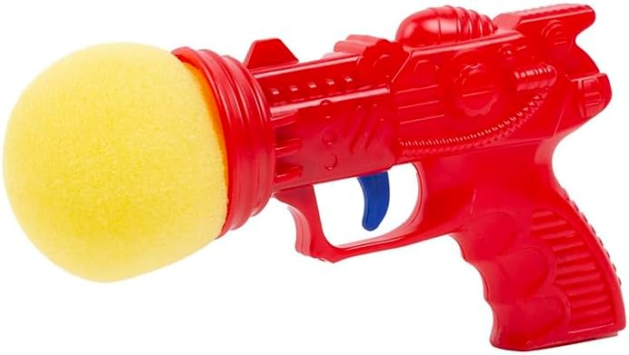 Daiso Sponge Gun – Red – Soft Bullet Toy Gun - Image 1